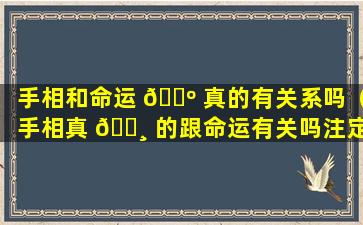 手相和命运 🐺 真的有关系吗（手相真 🌸 的跟命运有关吗注定离婚的手相）